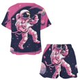 thumbnail image 3 of Space Astronaut Pajamas Set Womens Loungewear Sleepwear 2 Piece PJ Sets, 3 of 7