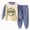 A10--Blue, variant on NIEWTR Toddler Baby Girl Clothes 1T 2T 3T 4T 5T Fall Winter Outfits Contrast Color Long Sleeve Sweatshirt Pants Sets for 0 6 12 18 24 M 1t 2t 3t 4t 5t Pajamas & Dailywear Set,4-5 Years