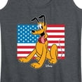 thumbnail image 3 of Disney - Americana - Pluto Usa Flag - Women's Racerback Tank Top, 3 of 5