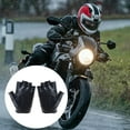 thumbnail image 2 of SIEYIO PU Cycling Fingerless Glove Outdoor Driving Motorcycle Half Finger Glove, 2 of 10