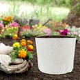 thumbnail image 4 of Non-woven Plant Bag Seedling Grow Bags Fabric Planter Posie Pots Vegetable Porch Flower Flowerpot White 20 Pcs, 4 of 6