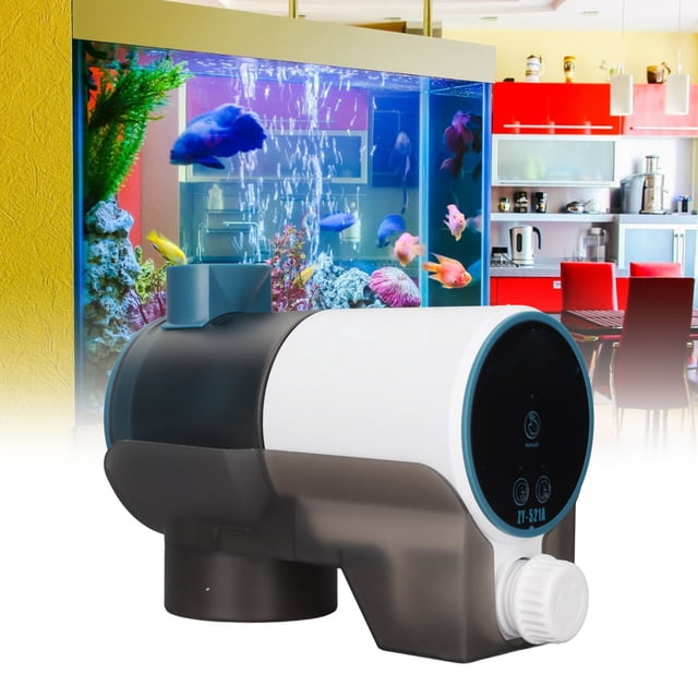 Alimentador Automático De Peces, Silencioso, Mantiene La Frescura, Tanque De Acuario, Temporizador, Alimentador De Peces, Funciona Con Pilas Para Alimentación Programada