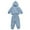 Blue, variant on LYMAYTER Kids Girls Boys Cotton Sweatshirt Outfit 2PCS Toddler Hooded Fall Winter Sweatsuit Tops and Jogger Pants Set for 1-8 T