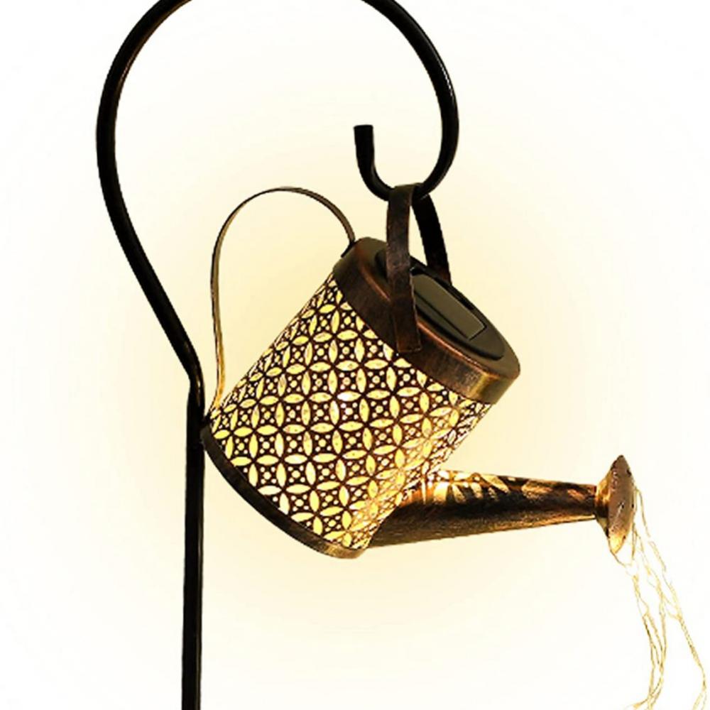 Art Light LED Solar Waterfall Garden Light Outdoor Decorative Watering