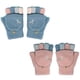 thumbnail image 1 of 2 pares de guantes de invierno para mujer, manoplas de lana cálidas, convertibles, sin dedos, sin yemas de los dedos 939, 1 of 5