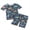Blue Butterfly, variant on Arshiner Girls Pajamas Loungewear Snug Fit Pjs Set Kids Sleepwear | Cute and Comfy Pajamas for Girls & Kids, Soft Pjs Tops and Elastic Waist Shorts 2-12Y