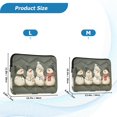 thumbnail image 4 of FORMRS 13-13.3 inch Laptop Sleeve Case Soft Carrying Quilted Computer Bag Cover, Gray Snowmen, 4 of 7