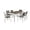 Blue, variant on Benzara Aluminum 7 piece Modern Outdoor Dining Set-Color:White