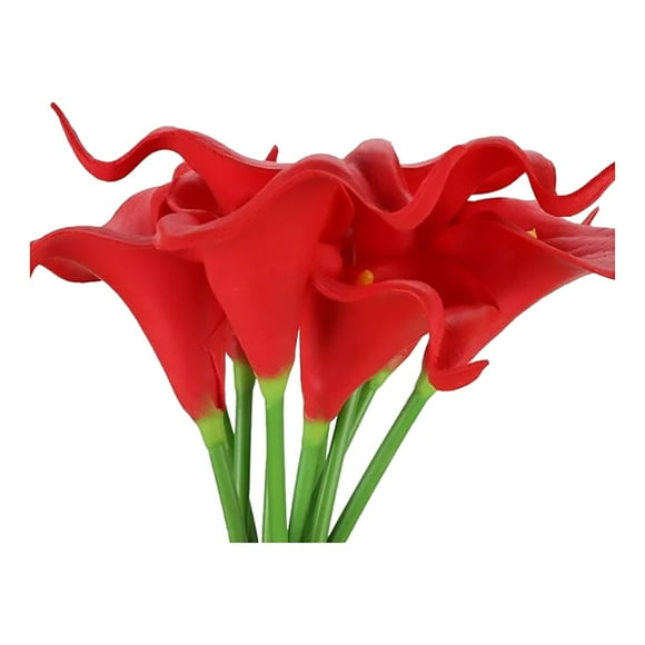 HJQEQVD Calla Lily Flower Artificial Flower High And New Living Room 10 Calla Flower Wedding Events Parties Festivals Hotels Guesthouses Restaurants Bars Bookstores