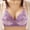 Purple bras, variant on Pimelu Bras for Women Push Up Bras T-shirt Bras for Women Vintage Embroideries Compression Underwire Bra Ladies Comfort No Rims Push up Everyday Bra