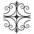 thumbnail image 6 of Black Metal Wall Art 45x18 Inch, Rustic Wrought Iron Scroll Wall Decor, Large Antique Hanging Accents for Living Room, Bedroom, Entryway Home Decor, 6 of 7