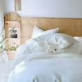 thumbnail image 2 of Q VITA 100% Cotton Duvet Cover Set – King, 3-Piece Bedding – Soft, Breathable, Lightweight, Machine Washable – Natural Fabric, Neutral Tones, Designed in Canada, 2 of 7