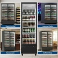 thumbnail image 7 of 35.3 Cu. Ft Black Commercial Beverage Merchandiser Cooler – Upright Refrigerator with Glass Door & Adjustable Shelves, Ideal for Stores, Restaurants, Bars & Supermarkets, 7 of 7