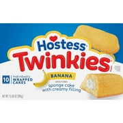 Hostess Banana Twinkies Sponge Cakes, 10 ct – Classic Chocolate Bliss with a Creamy Twist!