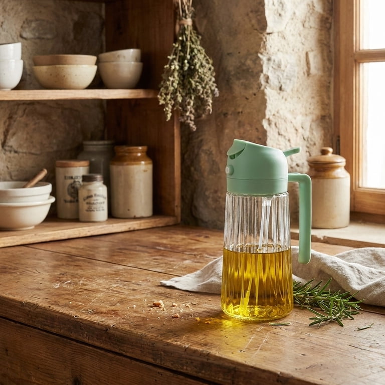 The Pioneer Woman 16-Ounce Glass Oil Mister, Refillable Cooking