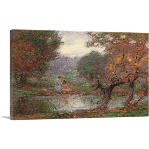 ARTCANVAS October Days Canvas Art Print by Edward Henry Potthast - Size: 26" x 18" (1.50" Deep)