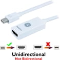 thumbnail image 2 of GE Jasco 33589-1 / Mini Display Port vers HDMI Adaptateur - pour windows & Mac - Blanc, 2 of 4