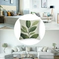 thumbnail image 6 of Sage Green Leaf Pillow Covers Set of 2 Spring Leaves Plants Botanical Decorative Pillowcase Square Cushion Case for Couch Sofa Bedroom Home Decoration, 6 of 8