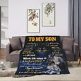 thumbnail image 2 of Son Gift from Mom Gift for Son Blanket for My Son from Mom Wolf Blanket Super Soft and Comfortable Bed Sofa Blanket Suitable for College Graduation Wedding Birthday Gift, 2 of 7