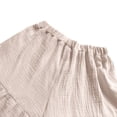 thumbnail image 5 of Girls Wide Leg Cotton Pants Kids Paperbag High Elastic Waist Palazzo Trousers Boho Summer Baggy Loose Plain Casual Beachwear, 5 of 7