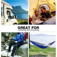 thumbnail image 2 of REDCAMP Fleece Sleeping Bag Liner with Hood, Great for Adult Warm or Cold Weather, 87inch Long Full Sized Zipper Camping Blanket for Outdoor, Blue, 2 of 7