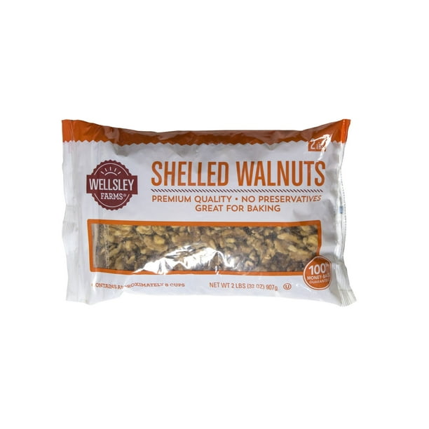 Wellsley Farms Shelled Walnuts, 32 oz. - Walmart.com - Walmart.com