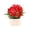 B, variant on Ohmyroo Artificial Floral Bouquet 8.7in Multicolor Plastic Centerpiece With Vase Desktop Ornament