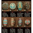 thumbnail image 4 of U8MO 1PC Charms Turquoise Tibetan Nepalese Brass Beads Lapis Tribal Boho Spacer Beads-49#, 4 of 9