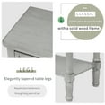 thumbnail image 4 of Solid Wood Narrow Console Table, Silver Console Table with 3 Drawers Storage and Shelf, Entrance Table in Hallway, Sofa Tables for Living Room, 4 of 9