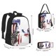 thumbnail image 2 of Easygdp Patriotic Skull Art Mochila para Niños y Niñas con Set de Caja de Almuerzo y Estuche para Lápices 3 en 1, Mochila Escolar Estampada para Adolescentes, 2 of 7