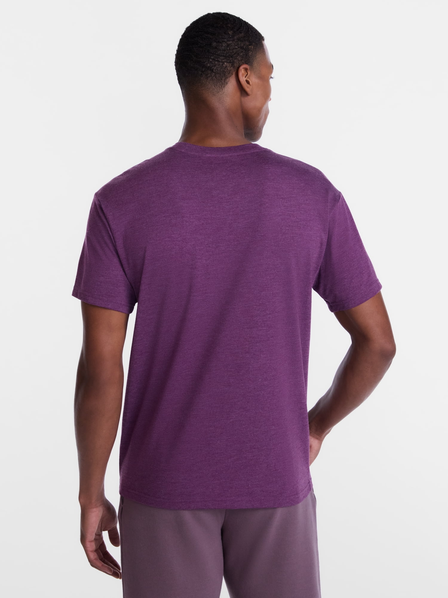 Athletic Works' Men's and Big Men's Tri Blend Tee with Short Sleeves, Sizes S-4XLT