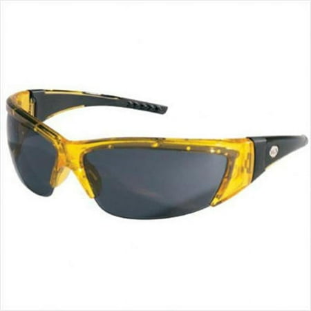 MCR Safety ForceFlex Protective Eyewear, Gray Lens, Translucent Yellow Frame - 1 EA (135-FF232)