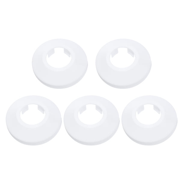 5PCS Tapa de Decoración de Tubo 1in/26.5mm, Tapa de Tubo de Plástico PPR, Blanco