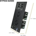 thumbnail image 3 of Sound Town 2-Channel Class-D Plate Amplifier 2 x 800W Continuous w/Low-Pass Filter for PA DJ Dual Subwoofer Cabinet (STPAS-G2000), 3 of 3