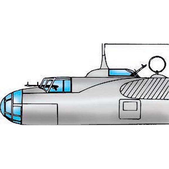 Dornier Do 17 E/M/P Vacuform Canopy Set #2 for HobbyCraft (1/48 kit accessory)