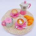 thumbnail image 4 of Juego de simulación de café, vajilla, casa de juegos/cocina al aire libre, juego de té de la tarde DIY, juguete para niños, regalo, 4 of 6