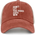 thumbnail image 1 of Don't Let The Hard Days Win Trucker Hat Men Trendy Mesh Hat for Summer, 1 of 8