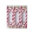 thumbnail image 5 of Xinhuaya 6 Pack of Glitter Christmas Plastic Candy Cane Christmas Tree Hanging Ornaments for Holiday Party Decoration Favors, 5 of 6