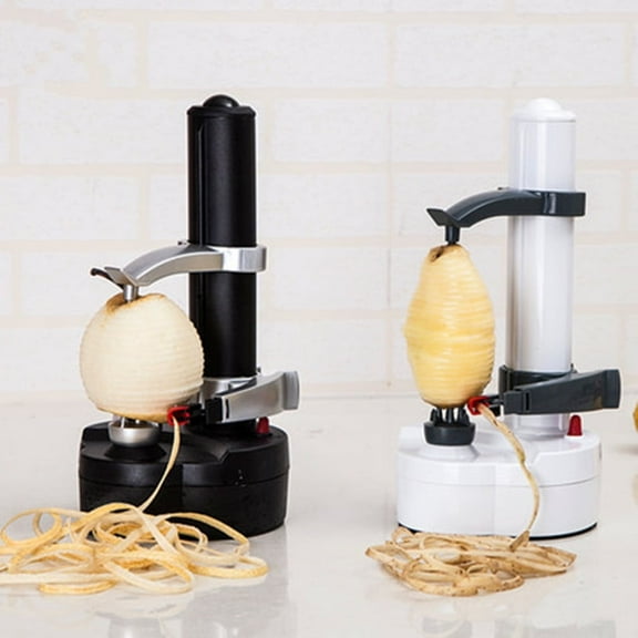 ACDANC Electric Spiral Apple Peeler Cutter Slicer Fruit Potato Peeling Automatic Battery Operated Machine with Charger Eu Plug