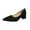 Black, variant on fukaraa Women's Fashion Pointed Solid Color Single Shoes Casual Comfortable Slip On Heel Shoes