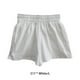 thumbnail image 2 of Pantalones cortos Sonducket de Mujer color sólido cintura alta Verano Blanco L, 2 of 6