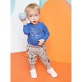 thumbnail image 2 of Garanimals Baby Boy Long Sleeve Graphic Bodysuit, Sizes 0-24 Months, 2 of 5