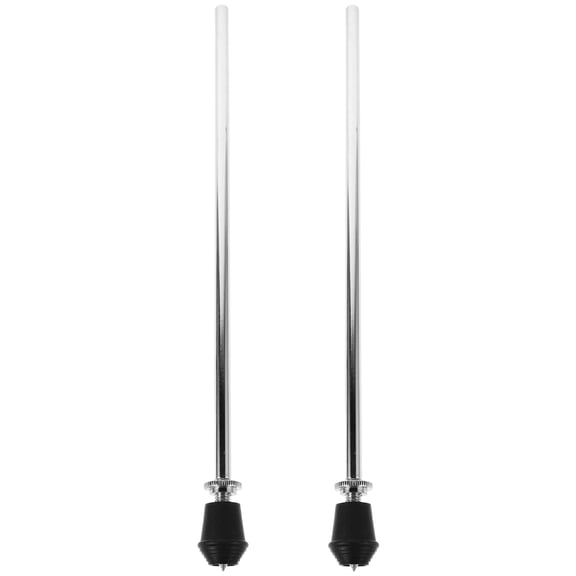 CIMAXIC 2Pcs Silver Drum Floor Stand Adjustable Height Metal Bass Drum Leg Bracket