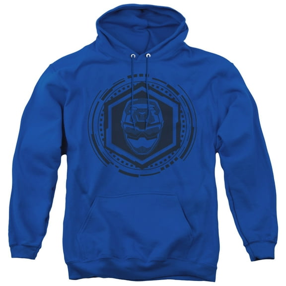 Power Rangers Blue Ranger Adult Pullover Hoodie Sweatshirt Royal Blue