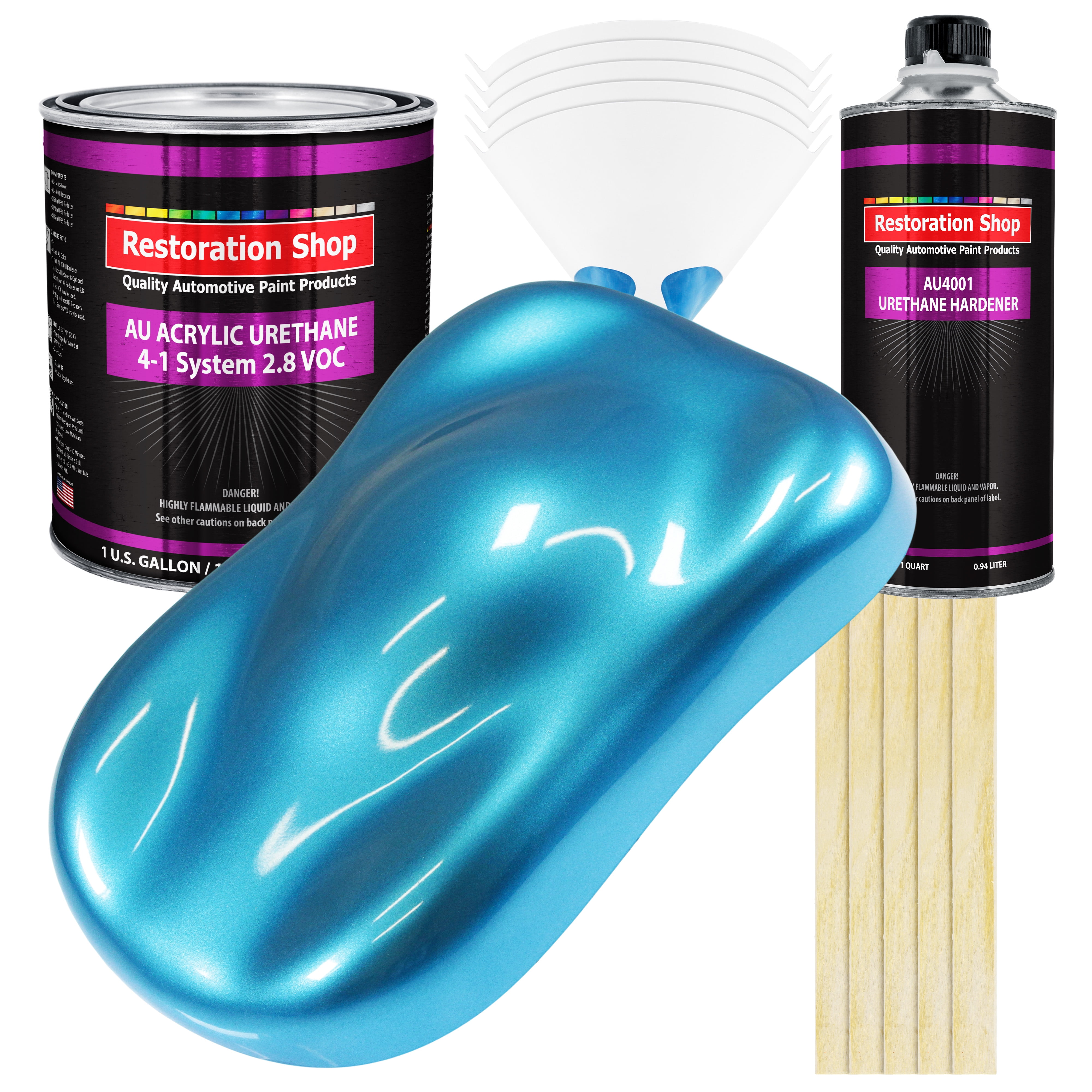 #9497 High Gloss Royal Electric Blue Single Stage Acrylic Enamel Gallon  Paint Kit