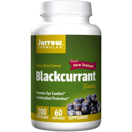 Jarrow Formulas Black Currant Freeze-Dried Extract, Promotes Eye Comfort & Antioxidant Protection, 200 mg, 60