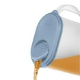 thumbnail image 3 of Tribello Pitcher with Lid 1 Gallon, Slim Clear Plastic Water Pitcher with Pivot-top Spout Lids, Iced Tea Pitcher for Fridge, Freezer/Dishwasher Safe, and BPA/Phthalate Free, 3 of 5