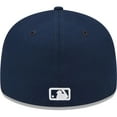 thumbnail image 4 of Men's New Era Navy Milwaukee Brewers Oceanside Low Profile 59FIFTY Fitted Hat, 4 of 6