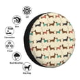 thumbnail image 4 of Goofa Dachshund Dog Pattern Universal Tire Cover for Jeep, SUV, Truck, and Trailer – Waterproof, UV-Resistant,Easy to Install, Fits 14"-17" Tires-17 inch, 4 of 6