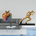 thumbnail image 2 of Estatua De Corredor De Grafiti Nórdico, Figura Moderna, Escultura De Arte Abstracto, Frutas, Obra De Arte Coleccionable, Adorno Para Mesa, Bar, Decoración De Entrada Del Hogar, Regalo De Fiesta, 2 of 8